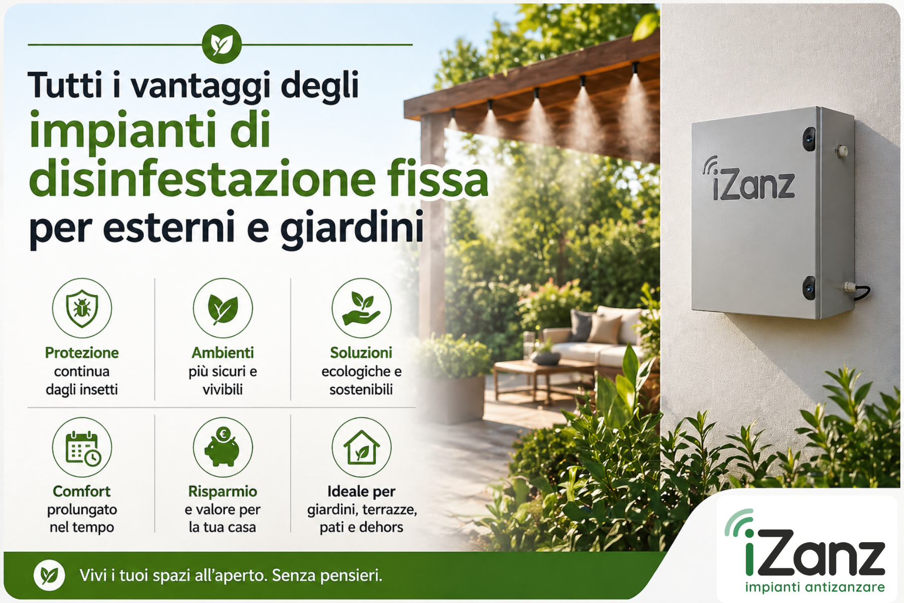 Impianto antizanzare fisso o soluzioni tradizionali? Tutte le differenze